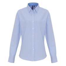 Premier PR338 WOMEN&#039;S COTTON RICH OXFORD STRIPES SHIRT M munkaruha