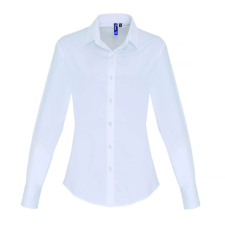 Premier PR344 WOMEN'S STRETCH-FIT COTTON POPLIN LONG SLEEVE SHIRT 3XL munkaruha
