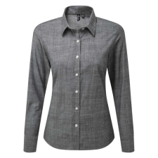 Premier PR345 WOMEN&#039;S COTTON SLUB CHAMBRAY LONG SLEEVE SHIRT M munkaruha
