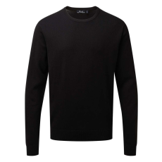 Premier PR692 finom kötésű kereknyakú férfi pulóver Premier, Black-2XL