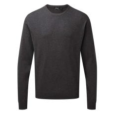 Premier PR692 finom kötésű kereknyakú férfi pulóver Premier, Charcoal-2XL