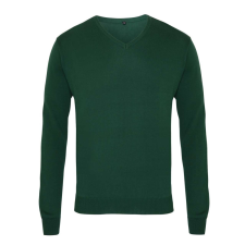 Premier PR694 V-nyakú finom kötésű férfi pulóver Premier, Bottle-3XL férfi pulóver, kardigán