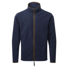 Premier PR823 ARTISAN férfi cipzáras polár pulóver Premier, Navy/Brown-XL