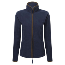 Premier PR824 ARTISAN karcsusított cipzáras Női polár pulóver Premier, Navy/Brown-S női pulóver, kardigán