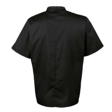 Premier Uniszex kabát Premier PR656 Short Sleeve Chef'S Jacket -4XL, Black