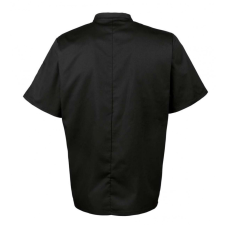Premier Uniszex kabát Premier PR656 Short Sleeve Chef&#039;S Jacket -L, Black női dzseki, kabát