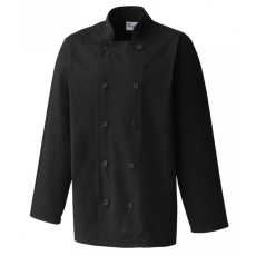 Premier Uniszex kabát Premier PR657 Long Sleeve Chef’S Jacket -4XL, Black