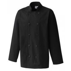 Premier Uniszex kabát Premier PR657 Long Sleeve Chef’S Jacket -M, Black