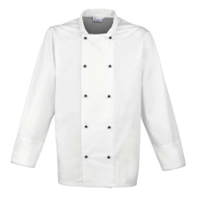 Premier Uniszex kabát Premier PR661 ‘Cuisine&#039; Long Sleeve Chef’S Jacket -2XL, White női dzseki, kabát