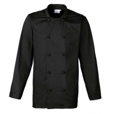 Premier Uniszex kabát Premier PR661 ‘Cuisine' Long Sleeve Chef’S Jacket -4XL, Black
