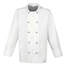 Premier Uniszex kabát Premier PR661 ‘Cuisine&#039; Long Sleeve Chef’S Jacket -4XL, White női dzseki, kabát