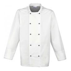Premier Uniszex kabát Premier PR661 ‘Cuisine' Long Sleeve Chef’S Jacket -L, White