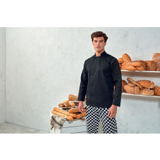 Premier Uniszex kabát Premier PR901 Essential' Long Sleeve Chef'S Jacket -S, Black