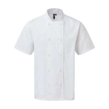 Premier Uniszex kabát Premier PR902 Chef&#039;S Coolchecker Short Sleeve Jacket -L, White női dzseki, kabát