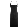 Premier Uniszex kötény Premier PR112 Fairtrade Bib Apron -Egy méret, Black