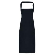 Premier Uniszex kötény Premier PR115 Waterproof Bib Apron -Egy méret, Black női ruházati kiegészítő