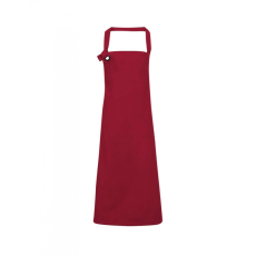 Premier Uniszex kötény Premier PR130 Calibre' Heavy Cotton Canvas Bib Apron -Egy méret, Burgundy