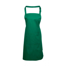 Premier Uniszex kötény Premier PR154 ‘Colours’ Bib Apron With pocket -Egy méret, Emerald női ruházati kiegészítő