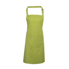 Premier Uniszex kötény Premier PR154 ‘Colours’ Bib Apron With pocket -Egy méret, Oasis Green