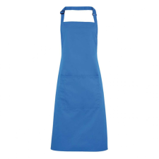 Premier Uniszex kötény Premier PR154 ‘Colours’ Bib Apron With pocket -Egy méret, Sapphire lakástextília