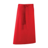 Premier Uniszex kötény Premier PR158 Colours Collection’ Bar Apron With pocket -Egy méret, Red
