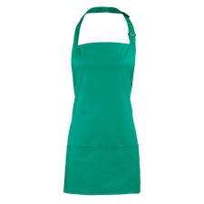 Premier Uniszex kötény Premier PR159 Colours Collection’ 2 In 1 Apron -Egy méret, Emerald női ruházati kiegészítő