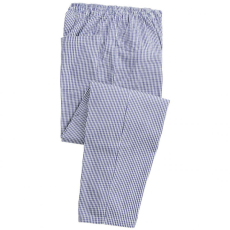 Premier Uniszex nadrág Premier PR552 Chef'S pull-On Trousers -L, Navy/White Check