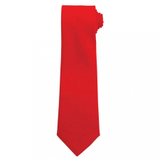 Premier Uniszex Premier PR700 plain Work Tie -Egy méret, Red nyakkendő
