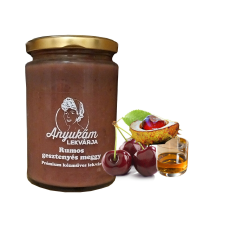  Prémium adalékmentes rumos gesztenyés meggy lekvár 370g alapvető élelmiszer