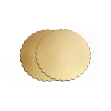 Prémium Arany Tortaalátét - Hullámos, 3mm, 20cm konyhai eszköz