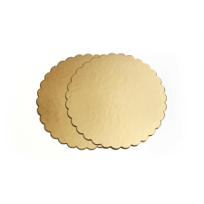 Prémium Arany Tortaalátét - Hullámos, 3mm, 22cm konyhai eszköz