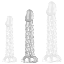  Prémium átlátszó dildo – Scales Mush, 17 x 4 cm műpénisz, dildó
