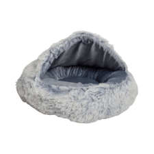  Prémium bunda-bújó kuckó – világosszürke szállítóbox, fekhely kutyáknak