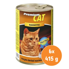 Prémium Cat konzerv szárnyas 6x415g macskaeledel