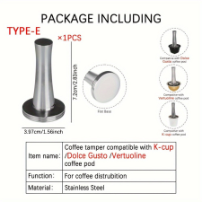  Prémium Rozsdamentes Acél Kávépréselő - Kompatibilis a Nespresso, Vertuoline, Dolce GustoKapszulákkal konyhai eszköz