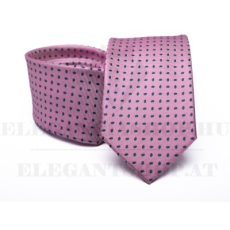  Prémium selyem nyakkendő - Rózsaszín mintás