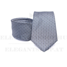  Prémium selyem nyakkendő - Szürke aprópöttyös