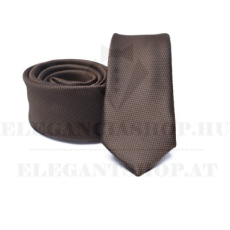  Prémium slim nyakkendő - Barna