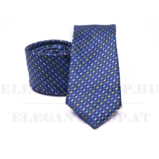  Prémium slim nyakkendő - Kék csíkos