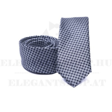  Prémium slim nyakkendő - Kék kockás
