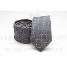  Prémium slim nyakkendő - Kékesszürke kockás nyakkendő