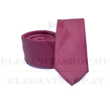  Prémium slim nyakkendő - Meggybordó aprópöttyös nyakkendő