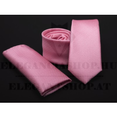  Prémium slim nyakkendő szett - Rózsaszín