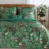  Prémium zöld erdei mintás ágyneműhuzat garnítúra – botanical luxury kollekció 200x220, 70x80x2db