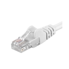 PremiumCord CAT6 Patch Kábel 0.5m - Fehér kábel és adapter
