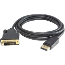 PremiumCord DisplayPort - DVI-D interfész, árnyékolt, 1,8 m kábel és adapter