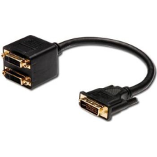PremiumCord DVI-D Elosztó Fekete 15cm kpdva-5 (kpdva-5) kábel és adapter