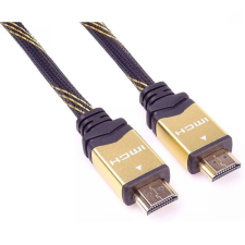 PremiumCord HDMI 2.0 Összekötő Fekete-Arany 1.5m KPHDMET015 kábel és adapter