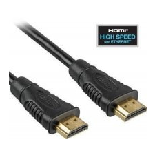 PremiumCord HDMI High Speed + Ethernet kábel, 15 m kábel és adapter