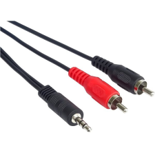 PremiumCord jack M 3.5 to 2x cinch M, 3m audió/videó kellék, kábel és adapter